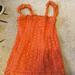 Free People Dresses | Free People Cross My Heart Lace Ruffled Dress | Color: Orange | Size: 6