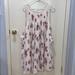 Free People Dresses | Free People Pleated Midi Floral Sun Dress | Color: White | Size: L