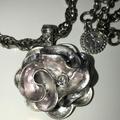 Jessica Simpson Jewelry | Jessica Simpson Rose Necklace | Color: Silver | Size: Os