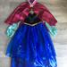 Disney Costumes | Disney Frozen Anna Costume Dress 1st Edition 9/10 | Color: Black/Blue | Size: 9/10