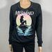 Disney Tops | Disney The Little Mermaid Burnout Sweatshirt Top | Color: Black | Size: S