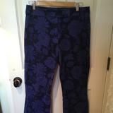 Lilly Pulitzer Pants & Jumpsuits | Lilly Pulitzer Floral Corduroy Pants | Color: Blue | Size: 8