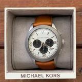 Michael Kors Accessories | Michael Kors Men's Mk8470 Gareth Chronograph Watch | Color: Black/Tan | Size: Os