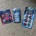 Disney Accessories | Disney Descendants 2 3 Buttons And Barrettes New | Color: Blue/Purple | Size: Osg