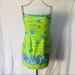 Lilly Pulitzer Dresses | Lilly Pulitzer Strapless Seashell Dress | Color: Blue/Green | Size: 2