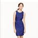 J. Crew Dresses | J. Crew Sparkle Dot Sleeveless Cocktail Dress 0 | Color: Blue/Silver | Size: 0