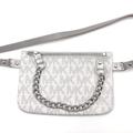 Michael Kors Bags | Michael Kors Pull Chain Belt Bag | Color: Silver/White | Size: Various