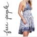 Free People Dresses | Free People Backless Dress | Color: Blue/White | Size: M