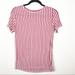 Zara Tops | 4/$25 Zara Trafaluc Red Striped Candy Cane Tee | Color: Red/White | Size: M