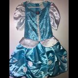 Disney Dresses | Girls Cinderella Princess Ball Gown | Color: Blue/White | Size: 4t-6x