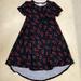 Lularoe Dresses | Lularoe Carly Dress- Xxs | Color: Black/Red | Size: Xxs