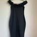 Zara Dresses | Black Off The Shoulder Dress | Color: Black | Size: 4