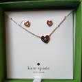 Kate Spade Jewelry | Love List Heart Set | Color: Gold | Size: Os