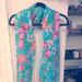 Lilly Pulitzer Accessories | Limited Edition Lilly Pulitzer Scarf | Color: Blue/Pink | Size: Os