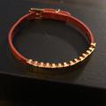 Michael Kors Jewelry | Michael Kors Orange Leather Strap Bracelet | Color: Orange | Size: Os