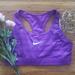 Nike Intimates & Sleepwear | Nike Dri Fit Sports Bra | Color: Black/Purple | Size: M