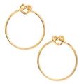 Kate Spade Jewelry | Kate Spade Gold Love Me Knot Hoop Earrings | Color: Gold | Size: Os