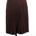 Nine West Skirts | Brown Fitted Skirt With Cute Ruffle | Color: Brown | Size: 6