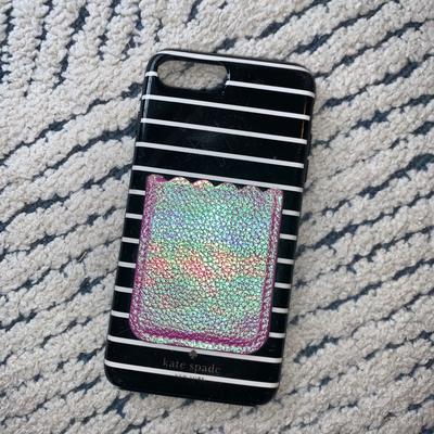 Kate Spade Accessories | Iphone 7plus Kate Spade Striped Case | Color: Black/White | Size: Iphone 7 Plus