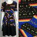 Lularoe Dresses | Lularoe Amelia Constellations Pleated Pocket Dress | Color: Black/Yellow | Size: Xxl