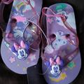 Disney Shoes | Minnie Mouse Flip-Flop Sandals For Toddler Girls. | Color: Purple | Size: 5/6 And 7/8