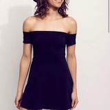Free People Dresses | Free People Black Mambo Off The Shoulder Dress | Color: Black | Size: Xs