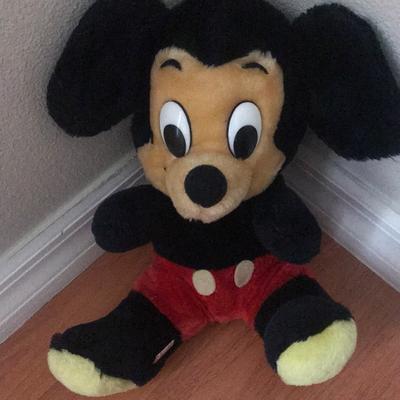Disney Toys | Classic Stuffed Disney Mickey Mouse | Color: Black/Red | Size: Osg