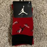 Nike Accessories | Jordan High Boys Crew Socks | Color: Red | Size: 10c-3y