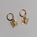 Brandy Melville Jewelry | Gold Butterfly Earrings | Color: Gold | Size: Os