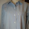 Levi's Tops | Levi's Blue & White Striped Boyfriend Fit Shirt | Color: Blue/White | Size: L