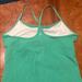 Lululemon Athletica Tops | Lululemon Green Workout Tank Top With Built In Bra | Color: Green | Size: 6