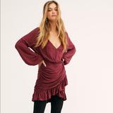 Free People Dresses | Free People Miami Mini Dress By Fp Beach Xs New | Color: Red | Size: Xs