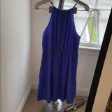 Zara Dresses | Halter Dress | Color: Blue | Size: L