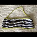 J. Crew Swim | J. Crew Women's Navy/White Stripe Bikini Top Sz L | Color: Blue/White | Size: L