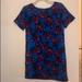 J. Crew Dresses | J Crew Blue & Pink Floral Short Sleeve Shift Dress | Color: Blue/Pink | Size: 4