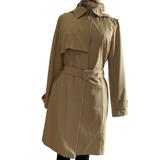 Michael Kors Jackets & Coats | Michael Kors Logo-Lined Hooded Raincoat, Sz M | Color: Tan | Size: M