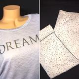 Victoria's Secret Intimates & Sleepwear | New Victoria’s Secret Pajama Set | Color: Gray/Pink/Silver/White | Size: S-M