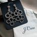 J. Crew Jewelry | J.Crew Nwt Crystal Pav Circles Statement Earrings | Color: Silver | Size: Os