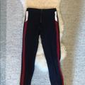 Zara Bottoms | Girls Leggings With A Zipper , Worn Only Once | Color: Blue/Red | Size: 12g