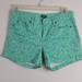 J. Crew Shorts | J. Crew Factory Floral Jean Shorts, 6 | Color: Green | Size: 6