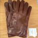 Coach Accessories | Coach “Dark Saddie Brown” Leather Gloves | Color: Brown | Size: Medium