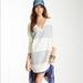 Free People Sweaters | Free People Sequin V-Neck Tunic Sweater | Color: Silver/White | Size: Xs