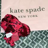Kate Spade Accessories | Kate Spade Bubble Dot Oblong Scarf | Color: Black/Pink | Size: 80x24
