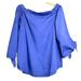 Free People Tops | Free People Show Me Your Shoulders Off Blouse Top | Color: Blue | Size: M