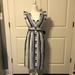 J. Crew Dresses | J Crew Point Sur Striped Navy Dress Sz Petite 4 | Color: Blue/White | Size: 4p