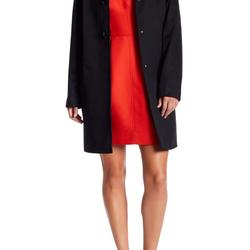 Kate Spade Jackets & Coats | $400 Kate Spade Front Button Hooded Trench Coat Black L | Color: Black | Size: L