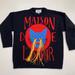 Gucci Sweaters | Gucci ,,Maison De L'amour'' Wool Sweater New Os Xs | Color: Black/Red | Size: Xs