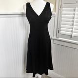 J. Crew Dresses | J. Crew Black Sophia 100% Silk Tricotine Dress | Color: Black | Size: 2