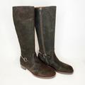Gucci Shoes | Gucci Brown Suede Horsebit Tall Riding Boots Women | Color: Brown | Size: 9.5