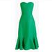 J. Crew Dresses | Jcrew Petite Green Strapless Dress | Color: Green | Size: 2p